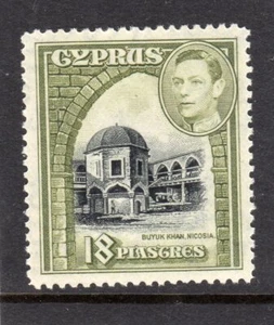 CYPRUS GEORGE VI 1938 18pi SG;160 MM - Imagen 1 de 2