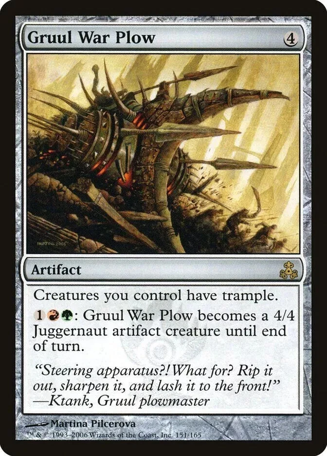 GRUUL WAR PLOW Guildpact MTG Artifact RARE - Image 1 of 1