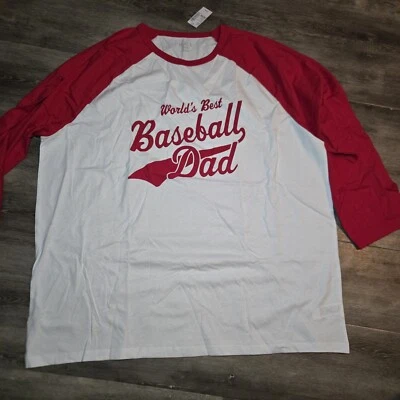 Worlds Best Baseball Dad, Camiseta Para Hombre, Talla XXL NUEVO Foto 1 de 4