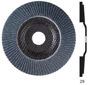 Flap discs 50 x 4.5" 80g 115 x 22mm Zirc metal finishing sanding removal weld - Picture 1 of 2