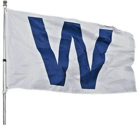 Fly the W Chicago Cubs Flag 3ft X 5ft  Man Cave, Garage Cover