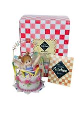 My Little Kitchen Fairies figurine fairy Enesco NIB Box Birthday Surprise cake