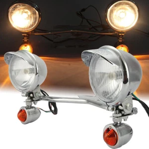 Passing Turn Signals Lights Bar Kit For Honda Shadow VT ACE Aero Sabre Spirit - Picture 1 of 12