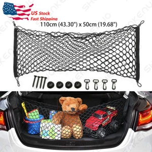 Auto Accessories Car Rear Trunk Boot Organizer Pocket Cargo Net Mesh Storage US - Foto 1 di 12