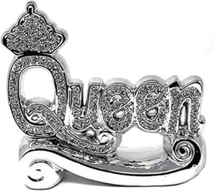 Crushed Diamond Queen Letter Sign Exclusive Ornament Home Decor Sparkly Elegant - Picture 1 of 4