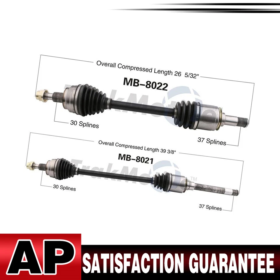 2 ejes delanteros TrakMotive CV para Mercedes-Benz GL350 2010-2012 Foto 1 de 4