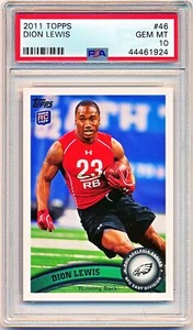 2011 Topps Dion Lewis Rookie Rc #46 PSA 10 - POP 3 - MENGE VERFÜGBAR - Bild 1 von 2