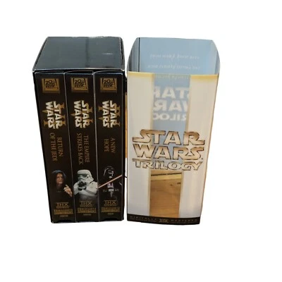 Star Wars Trilogy Movies VHS 3 Tapes THX Digitally Mastered/Episodes 4,5,6 - Image 1 of 4