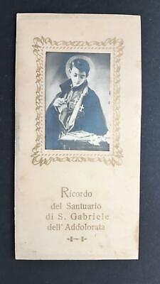 Santino San Gabriele Dell'Addolorata Ricordo 1908 Holy Card • 4€