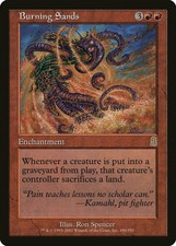 Burning Sands Odyssey PLD Red Rare MAGIC THE GATHERING MTG CARD ABUGames