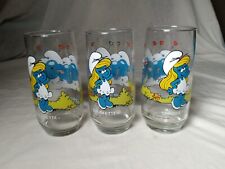 Vintage Smurfs Collectable Glass Smurfette (Hardees, 1983) EXCELLENT CONDITION!