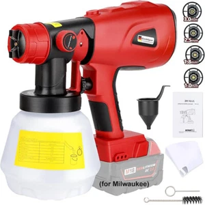 1000ML Cordless High Pressure Spray Gun Paint Sprayer For Milwaukee 18V Battery - Picture 1 of 13