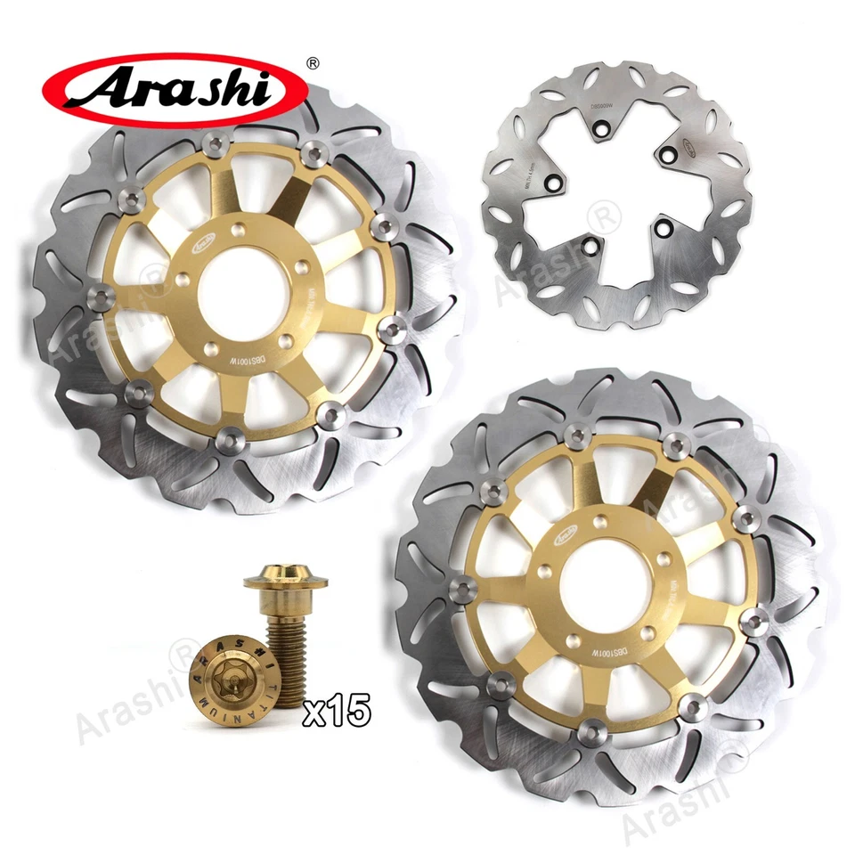 Передний задний тормозной дисковый ротор + болты для Suzuki Katana 600 750 1998-203 GSX750F - Изображение 1 из 4