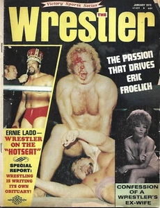 JANUARY 1973 THE WRESTLER WRESTLING MAGAZINE ERIC FROELICH ERNIE LADD EX-WIFE - Picture 1 of 1