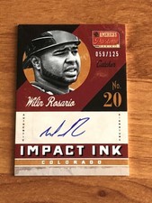2013 Panini America's Pastime Impact Ink #7 Wilin Rosario AUTO #'d 059/125