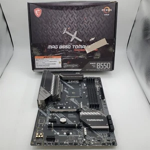MSI MAG B550 TOMAHAWK Gaming Motherboard (AMD AM4, DDR4, ATX) -NOT WORKING- - Photo 1/6
