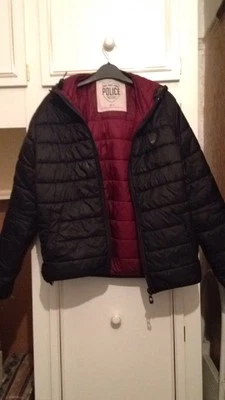 Police Authentic Men's Size 3 (S) Black Puffer Jacket - Image 1 of 2