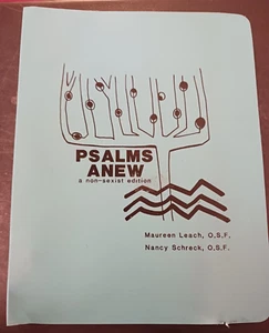 Psalms Anew a Non-Sexist Edition Leach Schreck 1984 spiral bound vinyl cover - Bild 1 von 6
