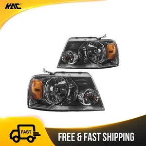 2x Front Headlight AssemblyFits 2004-2008 Ford F-150 2006 Lincoln Mark LT - Picture 1 of 11
