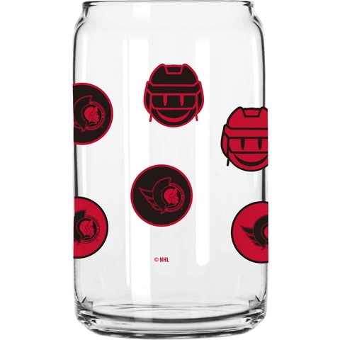 Ottawa Senators 16oz. Smiley Can Glass Cover