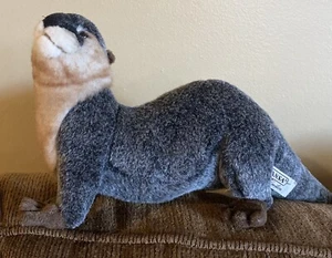 Hansa River Otter Realistic Plush Brown EUC Hansa Toy International Inc 2015 - Picture 1 of 12