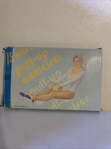 Vintage Pull-Up Exerciser Workout Spring Resistance Rowing Tummy Toner With Box - Picture 1 of 3