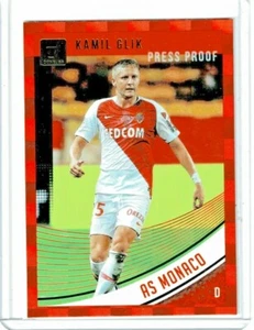 2019 Panini Donruss Soccer Kamil Glik (Monaco) Press Proof Red #82 - Picture 1 of 2