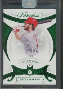 Bryce Harper 2020 Panini Flawless #4/5 Diamond Gem SSP Green Phillies - Picture 1 of 2