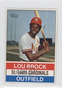 1976 Hostess All-Star Team Lou Brock #7 HOF