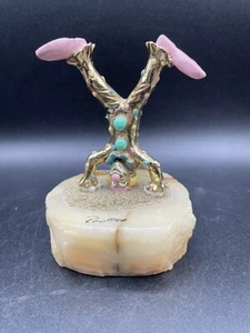 Figurina clown Ron Lee 1990 nuova mignolo capovolta firmata numerata - Foto 1 di 9