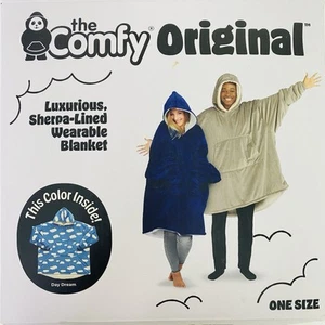 The Comfy Wearable Blanket Oversize Hoodie Day Dream Blue Clouds Sherpa gefüttert - Bild 1 von 7