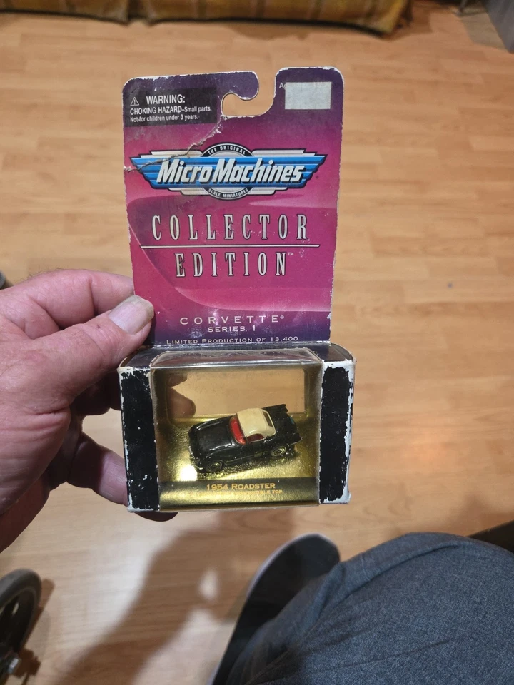 Micro Machines Edición Coleccionista Corvette Serie 1 1954 Roadster Negro  Foto 1 de 4