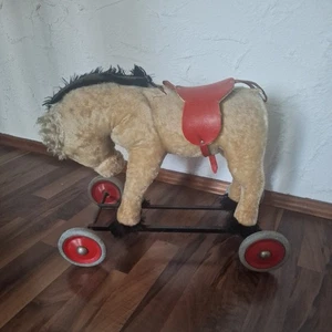 Steiff Esel auf Rädern Retro 60er Jahre - Bild 1 von 7