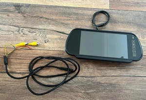 Reverse Camera Monitor Mirror Mount 7" Rear View screen motorhome camper van - Picture 1 of 7