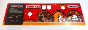 RARE Original Donkey Kong Nintendo 1981 Arcade Marquee Super Mario 21.5"x7" HTF - Picture 1 of 7