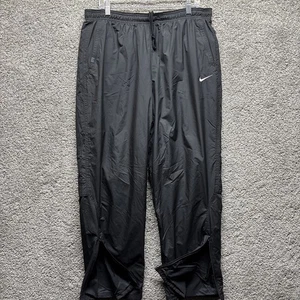 Nike Court Pants Mens XL Black Tennis Athletic Joggers Zip Pockets Vented Legs - Picture 1 of 16