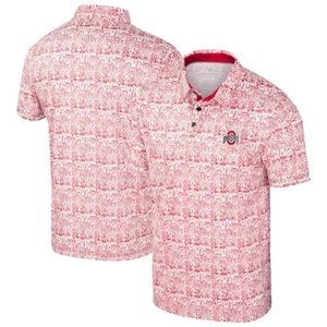 Herren Colosseum Scarlet Ohio State Buckeyes It's Time! Polo mit Alloverprint - Bild 1 von 3
