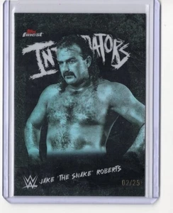2025 Topps Finest WWE Jake the Snake Roberts Intimidators BLACK RERACTOR 2/25 - Picture 1 of 1