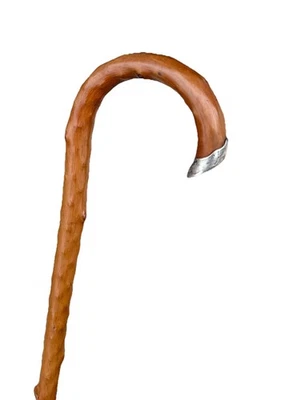 Vintage Antique 19C WDC Sterling Silver Lady Shoe Shape Nose Walking Stick Cane - Image 1 of 4