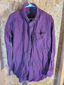 Camisa vaquera con botones Trader Bay granate 2x - Imagen 1 de 6