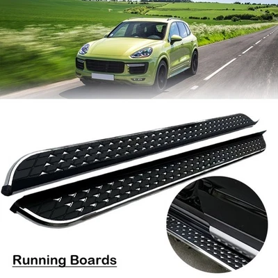 Barras Nerf estriberas peldaño lateral aptas para Porsche Cayenne 92A 2011-2018 Foto 1 de 4