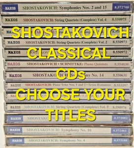 Shostakovich Classical CDs - Choose Your CD - Picture 1 of 60
