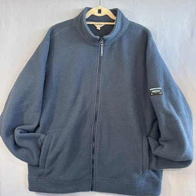 Chaqueta polar Orvis para hombre XL azul cremallera completa cuello falso sudadera gruesa Foto 1 de 4
