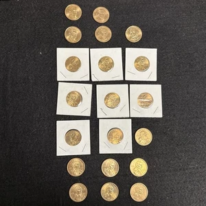 20 Golden Dollar Münzen 2000 Sacagawea, 5 Präsidentenmünzen teils unzirkuliert - Bild 1 von 10