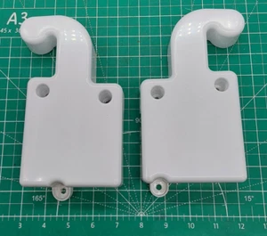 OEM Kenmore Refrigerator Hinge Cover Set 242099802; 242099805 - Picture 1 of 11