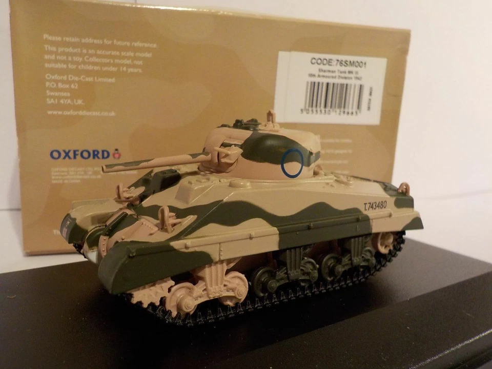 Sherman Tank MK111,  1/76 Oxford Diecast MILITARY VEHICLE - Image 1 of 1