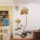 Wandtattoo Wandaufkleber Lotus Gold Blumen Wohnzimmer Schlafzimmer Home Dekor 