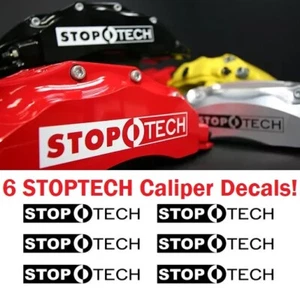 Stoptech Brake Caliper White High Temp Sticker Decal Vinyl Mercedes Benz - Foto 1 di 1