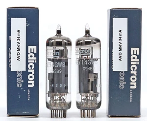 MATCHED PAIR PCL86/14GW8 EDICRON NOS BRITISH Tube Valve Lampe Valvola 진공관 电子管 - Picture 1 of 1