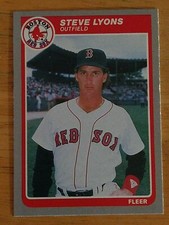 1985 Fleer Update Steve Lyons Rookie #U-76 Boston Red Sox 